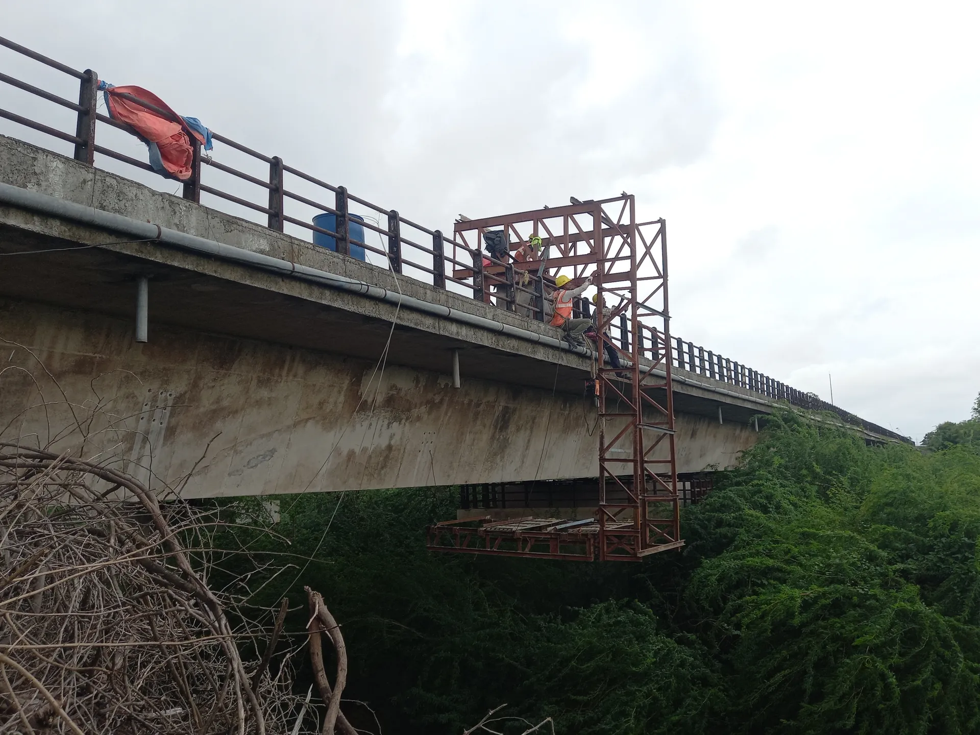 Bridge Strengthening & Jacketing – Upleta, Gujarat – site photograph